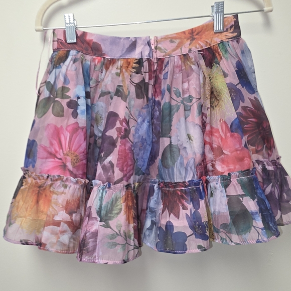 Miami Floral Mini Skirt - Multicolor - Picture 4 of 9